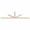 Ekena Millwork Saratoga Smooth Timber Gable Bracket, Douglas Fir, 108"W x 36"H x 1 1/2"D x 3 1/2"F, 8/12 Pitch GBW108X36X0204SAR00SDF - alternate 5